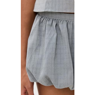 Stylish Lioness Women's Un Tutu Mini Skort - Onyx Gingham