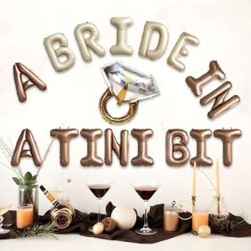 Elegant A Bride in Tini Bit Balloons for Celebrations