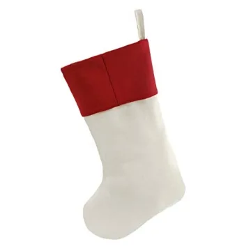WEWILL Arrives Quickly Set of 6, 18'' Personalized Christmas Stockings with Embroidery Technology Xmas Customized Stockings for Family Kids
