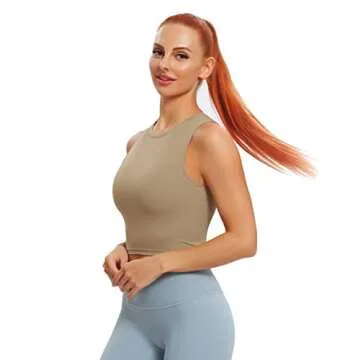Natural Feelings Nudi Sports Bras for Women - Padded Tank Tops