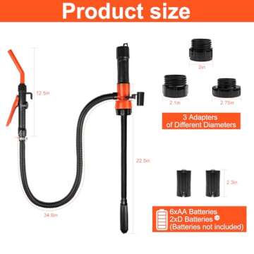 Portable Power Battery Transfer Pump - Efficient Liquid Transfer