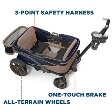 Gladly Family Anthem4 Quad Stroller Wagon for All Terrains
