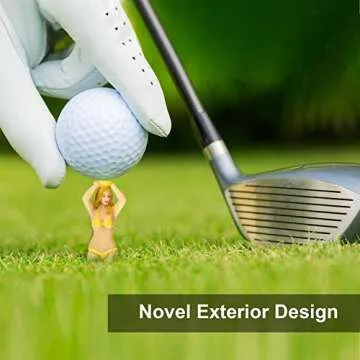 Sumind 6 Pieces Funny Colored Golf Tees 3 Inch Golf Practice Novelty Tees, White Elephant Stocking S...