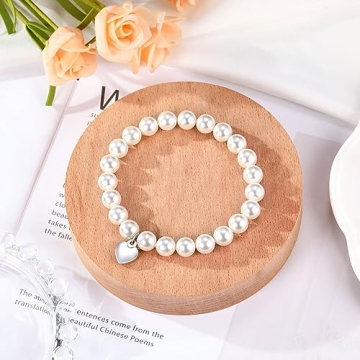 UPROMI Mother of the Groom Pearl Bracelet Wedding Gift