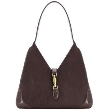 URBAN REVIVO Shoulder Bags for Women Small Trendy Hobo Handbag Y2K Underarm Vintage Purse Brown