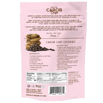 Missy J's Organic Carob Chips - Vegan & Gluten-Free Snack