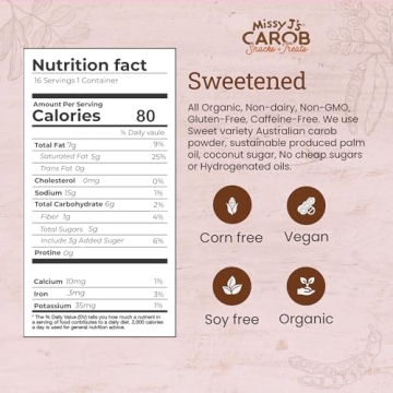 Missy J's Organic Carob Chips - Vegan & Gluten-Free Snack