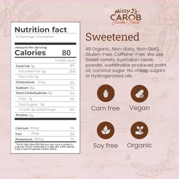 Missy J's Organic Carob Chips - Vegan & Gluten-Free Snack