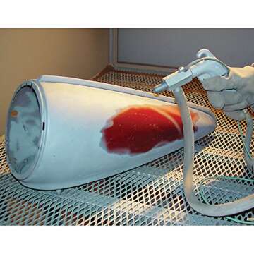 Skat Blast TP Tools® USA 2846 Sandblast Sandblasting Cabinet with HEPA Vacuum, 46" W x 28" D x 28" ...