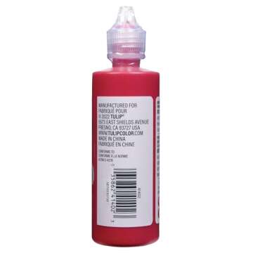 Tulip 41402 Dimensional Fabric Paint 4oz Slick Deep Red