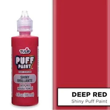 Tulip 41402 Dimensional Fabric Paint 4oz Slick Deep Red