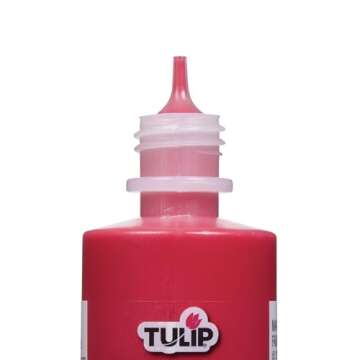 Tulip 41402 Dimensional Fabric Paint 4oz Slick Deep Red