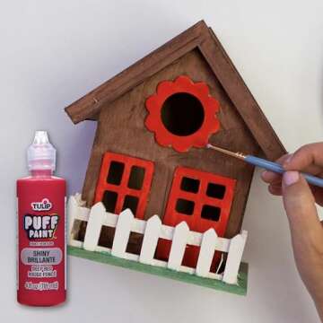 Tulip 41402 Dimensional Fabric Paint 4oz Slick Deep Red