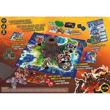 King of Monster Island Cooperative Board Game for Families