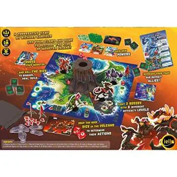 King of Monster Island Cooperative Board Game for Families