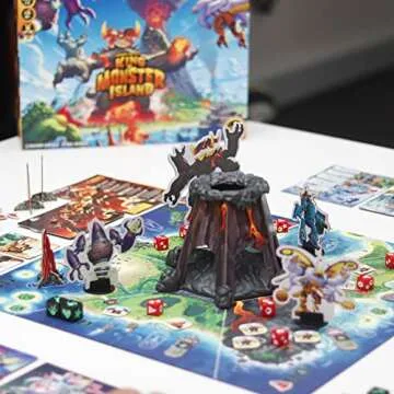 King of Monster Island Cooperative Board Game for Families