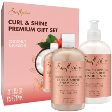 Shea Moisture Curly Hair Shampoo & Conditioner Set, 13 Fl Oz