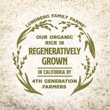 Lundberg Basmati Rice, Organic Long Grain White Rice - Non-Sticky, Fluffy, Nutty, Aromatic Rice, Vegan Food, Healthy Meals, Gluten-Free Rice Grown in California, 64 Oz