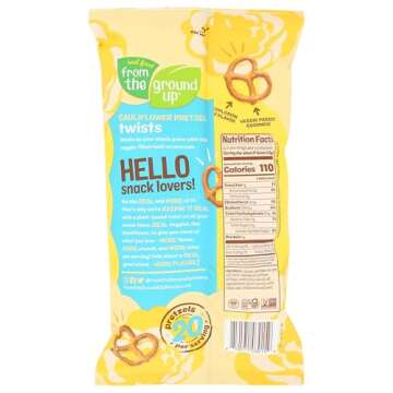 From The Ground Up, Original Cauliflower Pretzel Twists, 4.5 Ounce