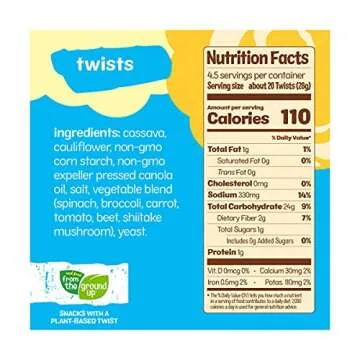 From The Ground Up, Original Cauliflower Pretzel Twists, 4.5 Ounce