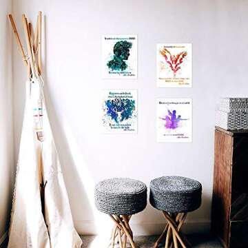 TRENDYPRINT Harry Potter – Dumbledore Quotes - Set of Four 8" x 10" Wall Art – Great for Gifting...