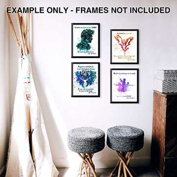 TRENDYPRINT Harry Potter – Dumbledore Quotes - Set of Four 8" x 10" Wall Art – Great for Gifting or Collecting