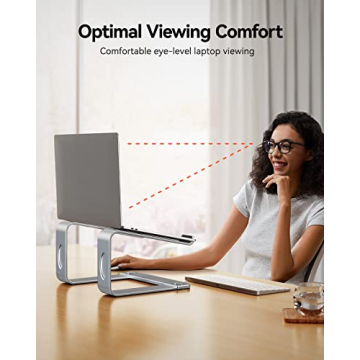 LORYERGO Ergonomic Laptop Stand for Comfort and Style