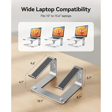 LORYERGO Ergonomic Laptop Stand for Comfort and Style