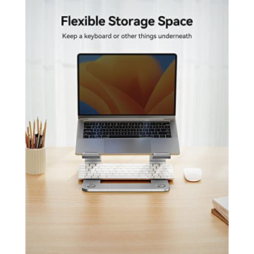 LORYERGO Ergonomic Laptop Stand for Comfort and Style