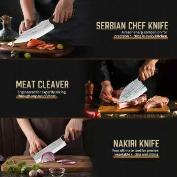 Premium Butcher Knife Set for Kitchen & BBQ