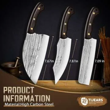 Premium Butcher Knife Set for Kitchen & BBQ