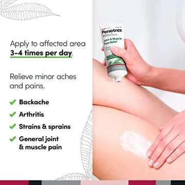 Penetrex Soothing Joint & Muscle Pain Relief Cream with Hemp - Deep Penetrating Menthol, Arnica and Hemp for Soothing, Hydrating Relief - Non-Greasy, Easy to Apply, Pleasant Scent- 2oz Squeezable Tube