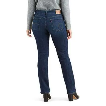 Levi's Women's Straight 505 Jeans Sleek Blue