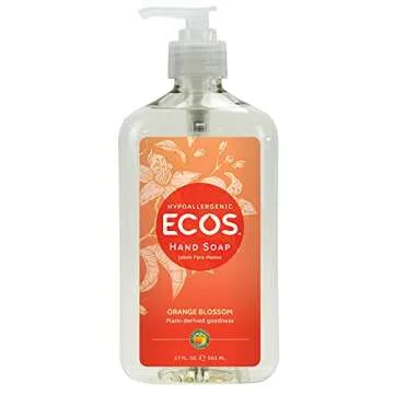 Ecos Hand Soap - Earth Friendly Orange Blossom, 17 Fl Oz for Naturally Clean Skin