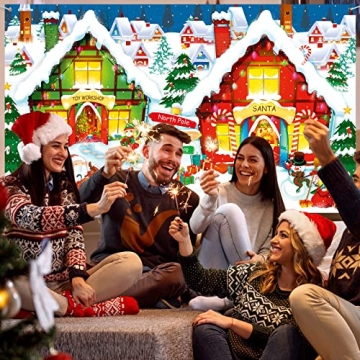 Extra Large North Pole Backdrop for Holiday Decor