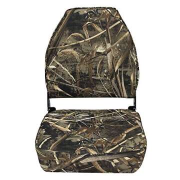 Wise 8WD617PLS-733 Camo High Back Boat Seat - Premium Comfort & Durability