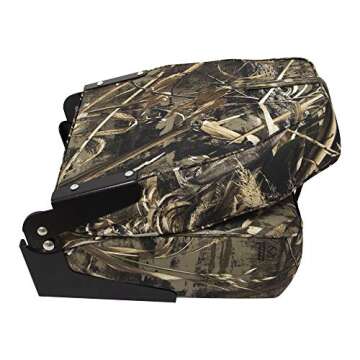 Comfortable Wise Camo High Back Boat Seat for Fishing