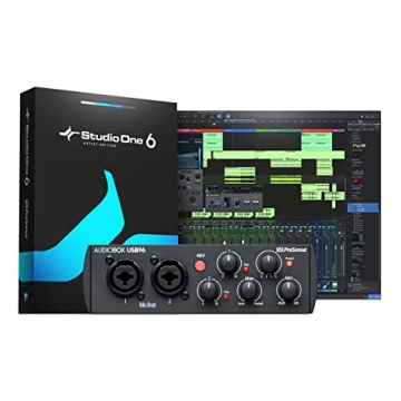 PreSonus AudioBox 96 25th Anniversary USB Audio Interface with Studio One Artist DAW Recording Softw...