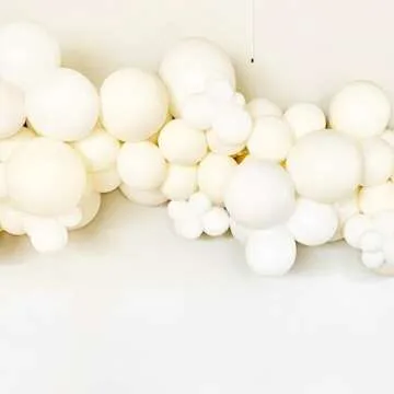 Voircoloria White Sand Balloons for Elegant Celebrations