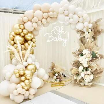 Voircoloria White Sand Balloons for Elegant Celebrations