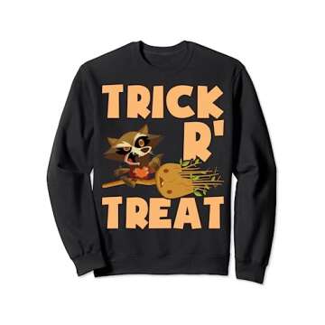 Marvel Rocket And Groot Trick R' Treat Halloween Sweatshirt - Celebrate Halloween in Style