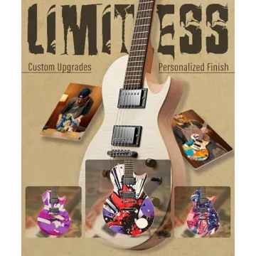 AKLOT DIY Electric Guitar Kit with Flame Maple Top