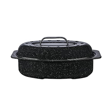 Granite Ware 13-Inch Oval Roaster – Ideal for 7 lb Meals