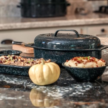 Granite Ware 13-Inch Oval Roaster – Ideal for 7 lb Meals