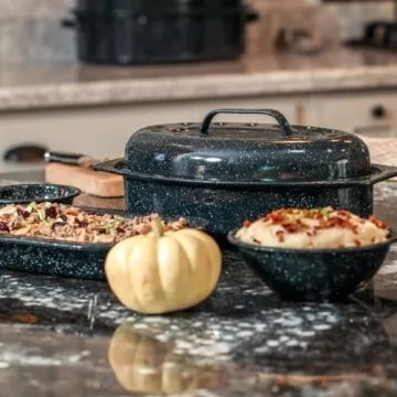 Granite Ware 13-Inch Oval Roaster – Ideal for 7 lb Meals
