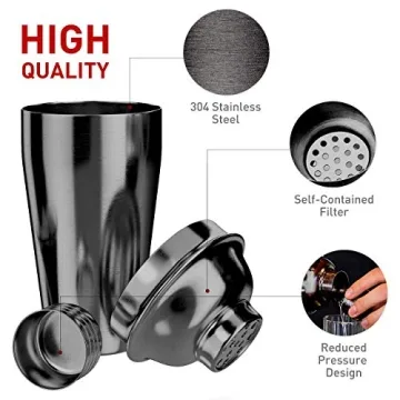 Soing 24-Piece Cocktail Shaker Set for Home Bartending
