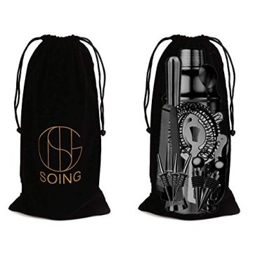 Soing 24-Piece Cocktail Shaker Set for Home Bartending