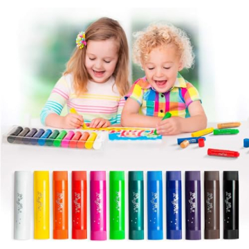 MayMoi Paint Sticks for Kids - Quick Drying Washable Colors