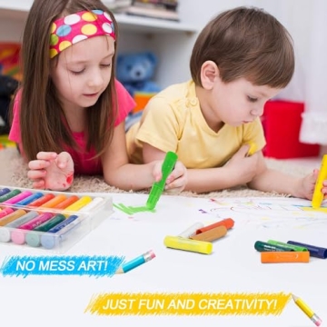 MayMoi Paint Sticks for Kids - Quick Drying Washable Colors