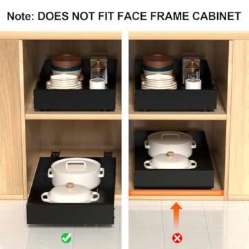 HIKITMATE Kitchen Pull Out Organizer for Easy Storage